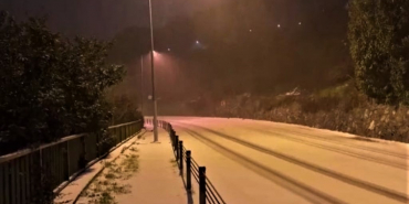 Beykoz’da kar yağışı yeniden başladı