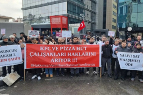 KFC ve Pizza Hut çalışanlarının Beykoz’da eylemi sürüyor (2)