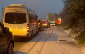 Kar yağışı Beykoz’u adeta kilitledi!