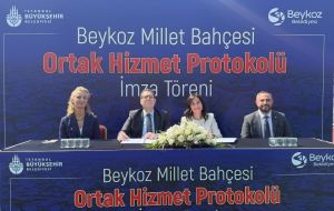 Beykoz Millet Bahçesi’nin yapımı için imzalar atıldı