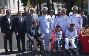 Anadolu Kavağında bulunan İstanbul Boğaz Komutanlığı'nda, Engelliler Haftası için temsili askerlik töreni düzenlendi.