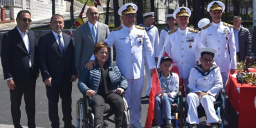 Anadolu Kavağında bulunan İstanbul Boğaz Komutanlığı'nda, Engelliler Haftası için temsili askerlik töreni düzenlendi.