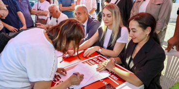 Dilek İmamoğlu Beykoz’da imza topladı