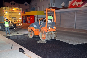 Beykoz Belediyesi 1 ayda 4,5 ton asfalt döktü