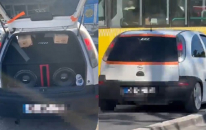 Beykoz’da çevreyi rahatsız eden sürücüye ceza!