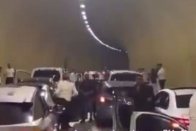 Beykoz’da tünel kapatan sürücüler cezayı yedi!