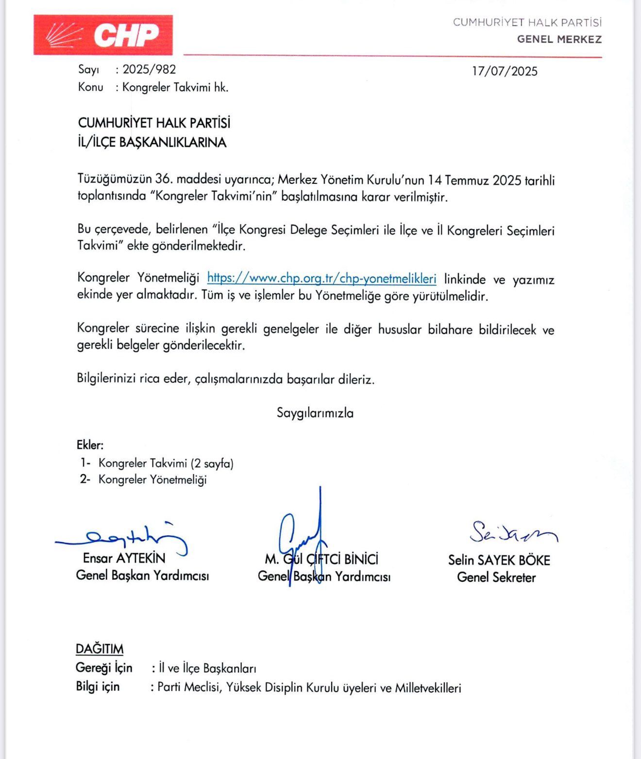 CHP Beykoz'da kongre takvimi belli oldu!