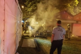 Beykoz Çayırı’nda gece vakti korkutan yangın!