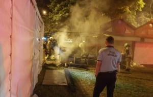 Beykoz Çayırı’nda gece vakti korkutan yangın!