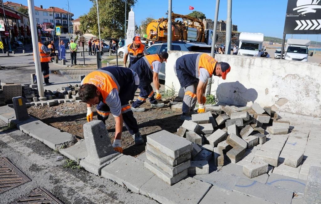 Beykoz Riva'nın cadde ve sokakları yenilendi
