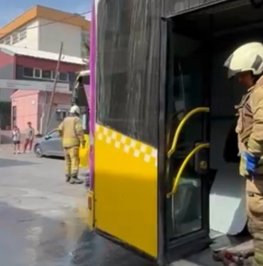 Beykoz'da bir İETT otobüsü daha yandı!