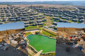 Beykoz’da lüks sitenin çevresi çöplüğe döndü!