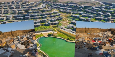 Beykoz’da lüks sitenin çevresi çöplüğe döndü!