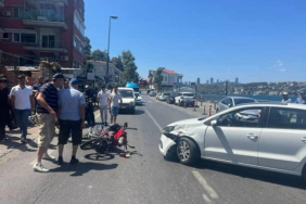 Beykoz’da şerit ihlali kazayı getirdi!