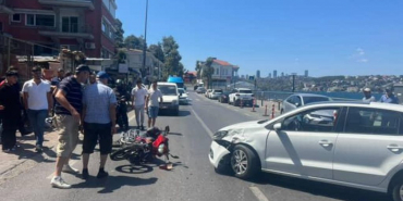 Beykoz’da şerit ihlali kazayı getirdi!