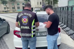Beykoz'da trafiği tehlikeyi atınca cezayı yediler!