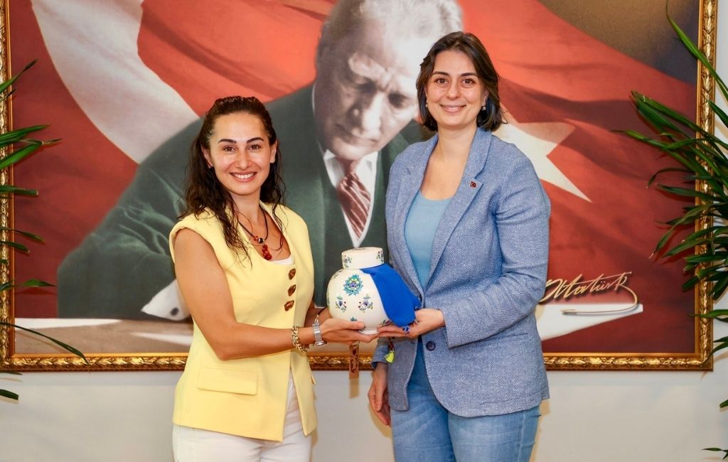 İki kadın başkan Beykoz Belediyesi'nde buluştu