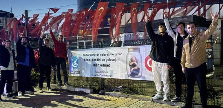 Beykoz Ülkü Ocakları'ndan kumara karşı sert uyarı!