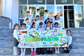 Beykoz’da öğrenciler Filistin için tek yürek oldu! (3)