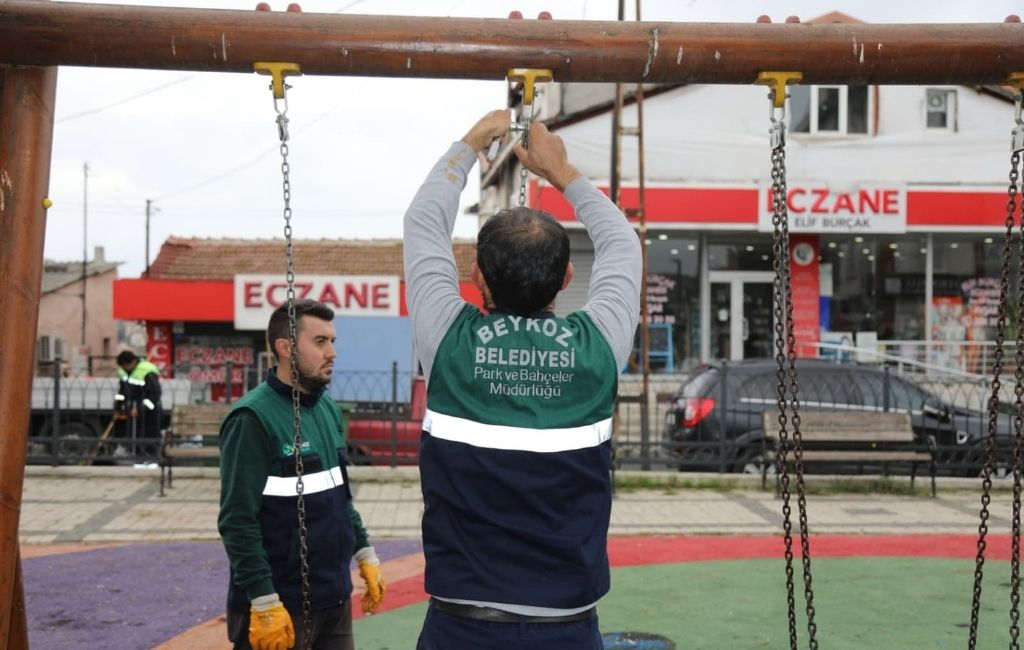 Beykoz'un bakım timi Yenimahalle'de sahaya indi