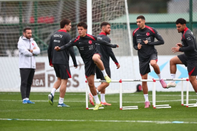 A Millî Takım Bulgaristan maçına Riva'da hazırlanıyor