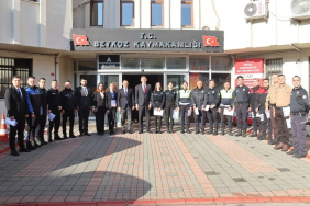Beykoz Kaymakamı’ndan emniyet personellerine başarı belgesi