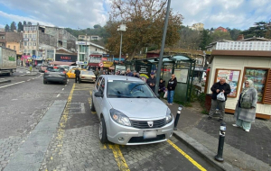 Beykoz’da duraklara park edenler cezayı yedi!