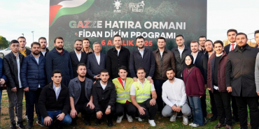 Gazze’ye umut fideleri Beykoz’da yeşerecek