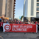 Smart Solar işçileri Beykoz’da eylemde!