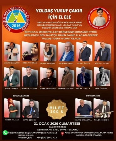 Beykoz’da Mesudiyeliler DMD’li Yusuf için buluşacak!