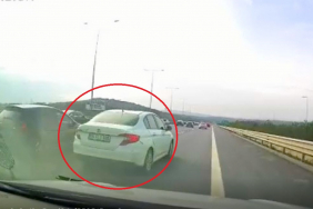 Beykoz’da trafik magandası kazaya davetiye çıkardı!