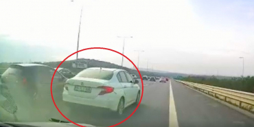 Beykoz’da trafik magandası kazaya davetiye çıkardı!