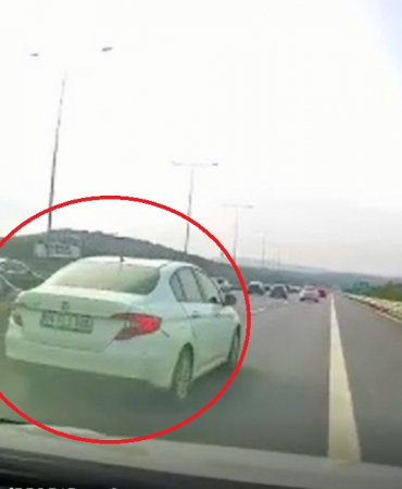 Beykoz’da trafik magandası kazaya davetiye çıkardı!