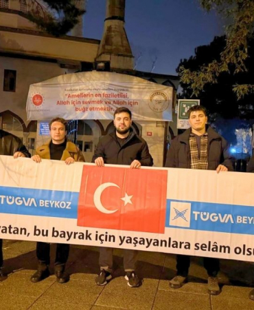 TÜGVA Beykoz’dan hain bayrak saldırısına anlamlı tepki!