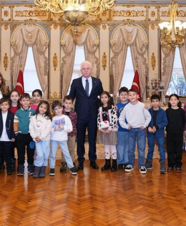 Beykoz'un minik öğrencilerinden Vali Gül'e ziyaret