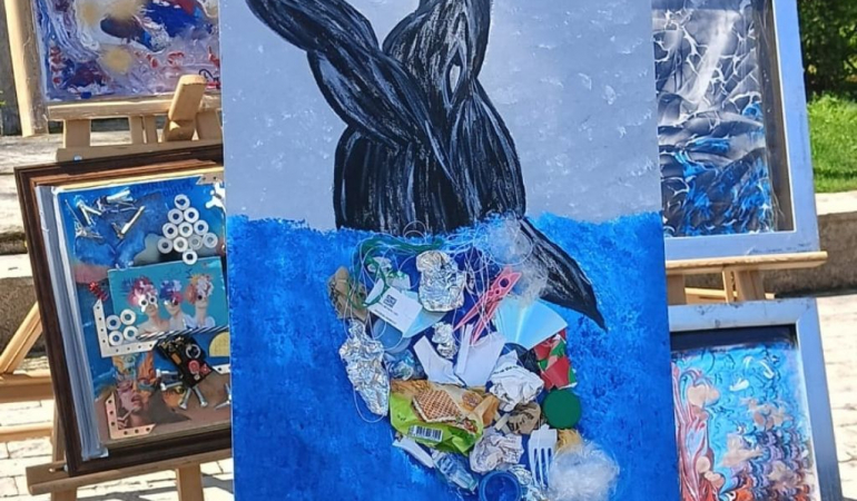 Beykoz Kanlıca'da atıklar sanata dönüştü! (6)