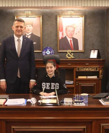 Beykoz Kaymakamı koltuğu Elif’e devretti (2)