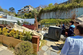 Beykoz'da ifşalara konu kaçak kafe yıkıldı!